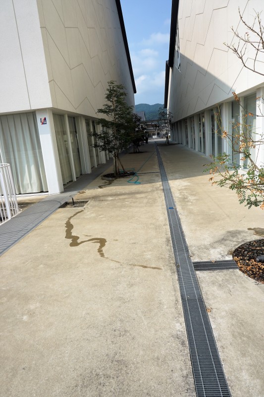 ホールとアリーナ間の通路