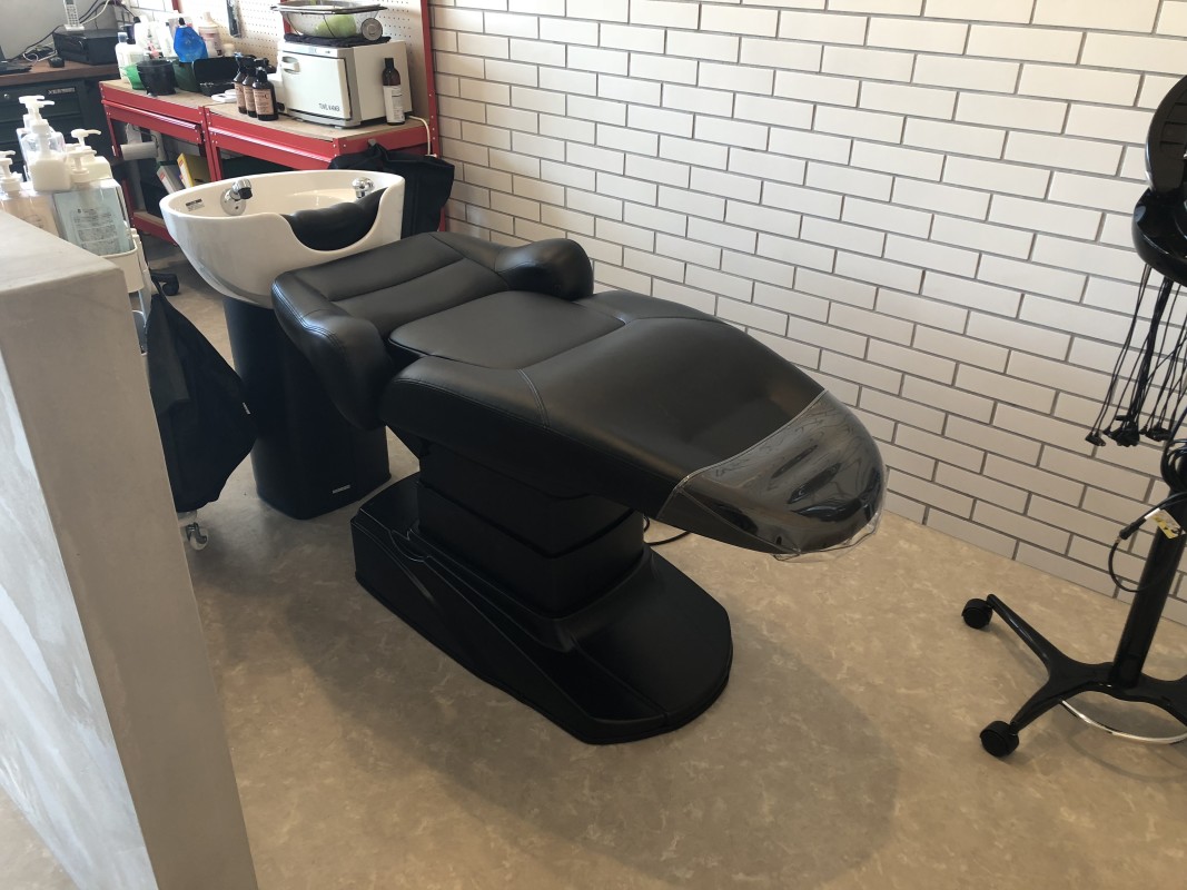 フルフラットのシャンプー台