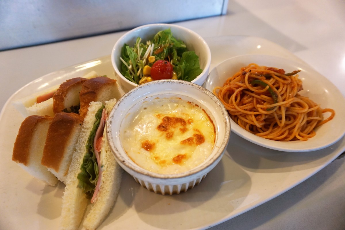 一番人気のレディースセット「ノア」！グラタン・サンドイッチ・パスタが一緒に味わえます♪