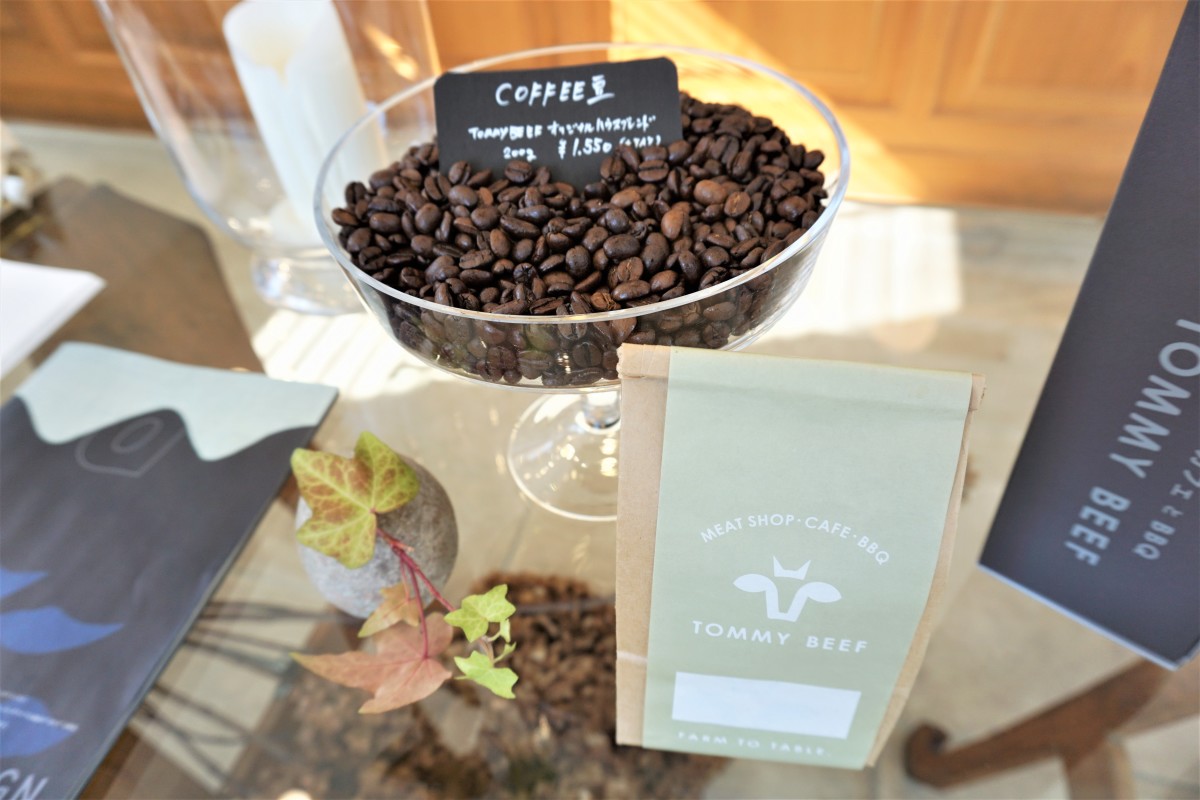 オリジナルブレンドコーヒー豆の販売あり