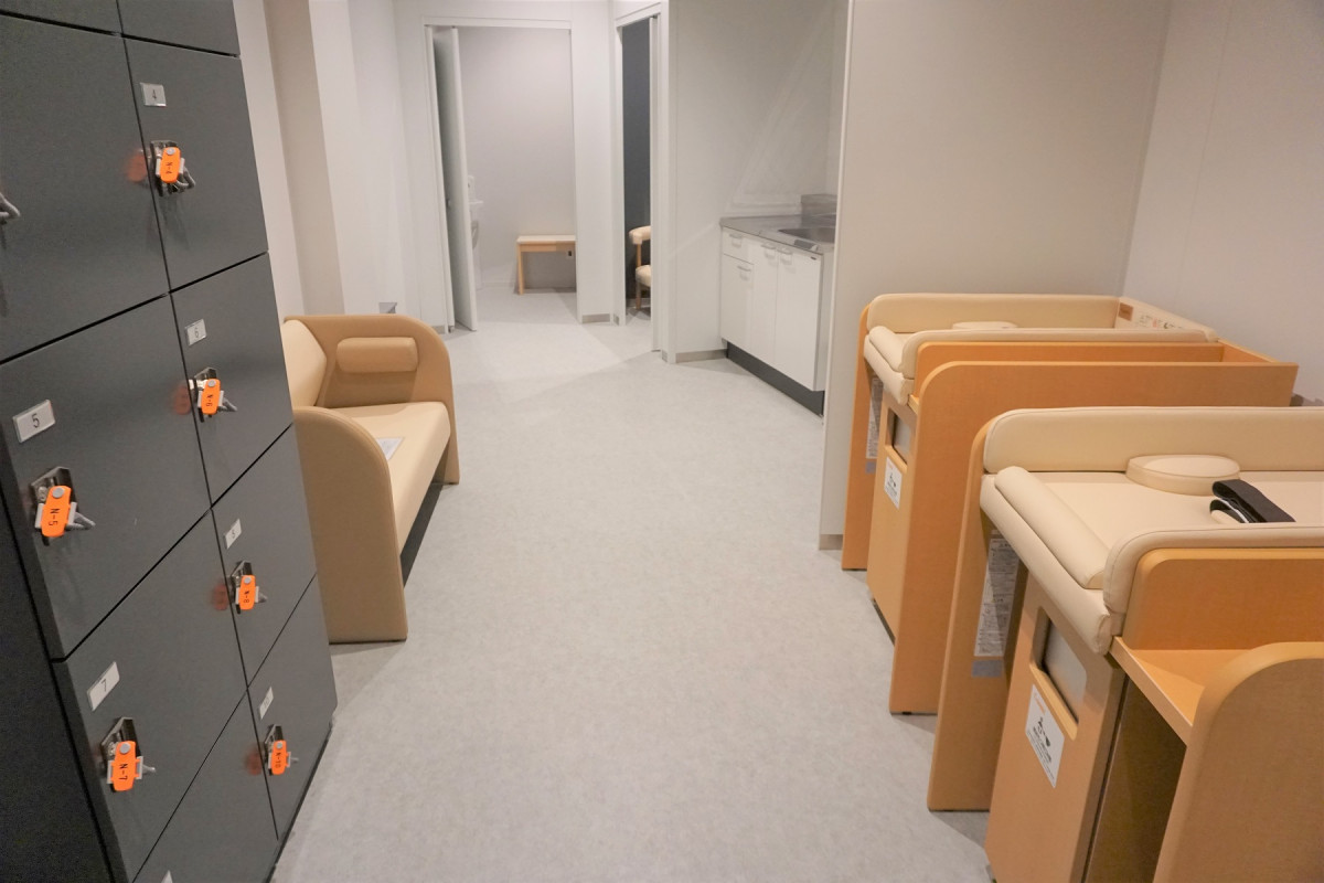 ロッカーつき授乳室