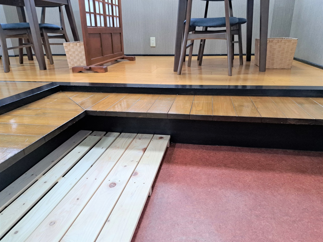 段差が2段あります