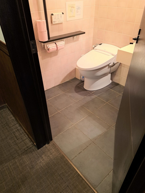 手すり付きです