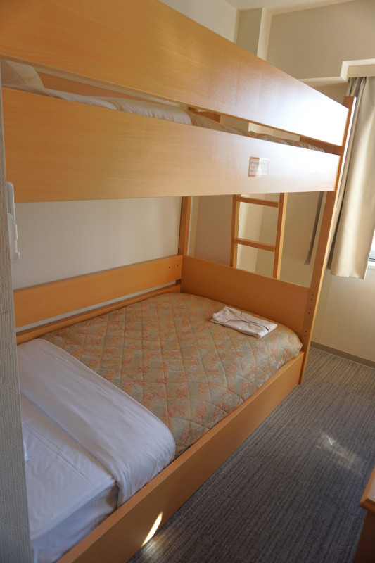 2段ベッドタイプの客室