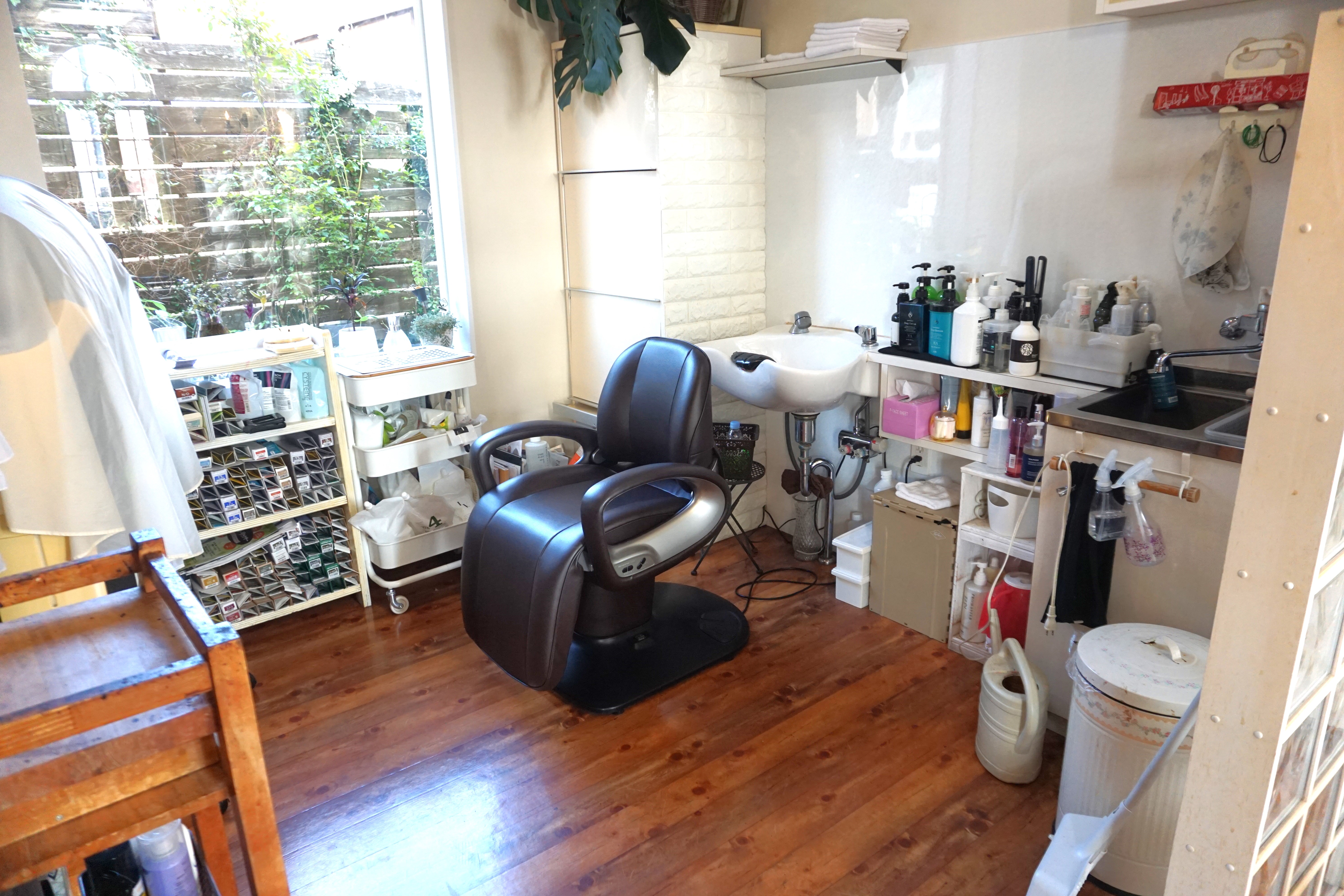 シャンプーブース