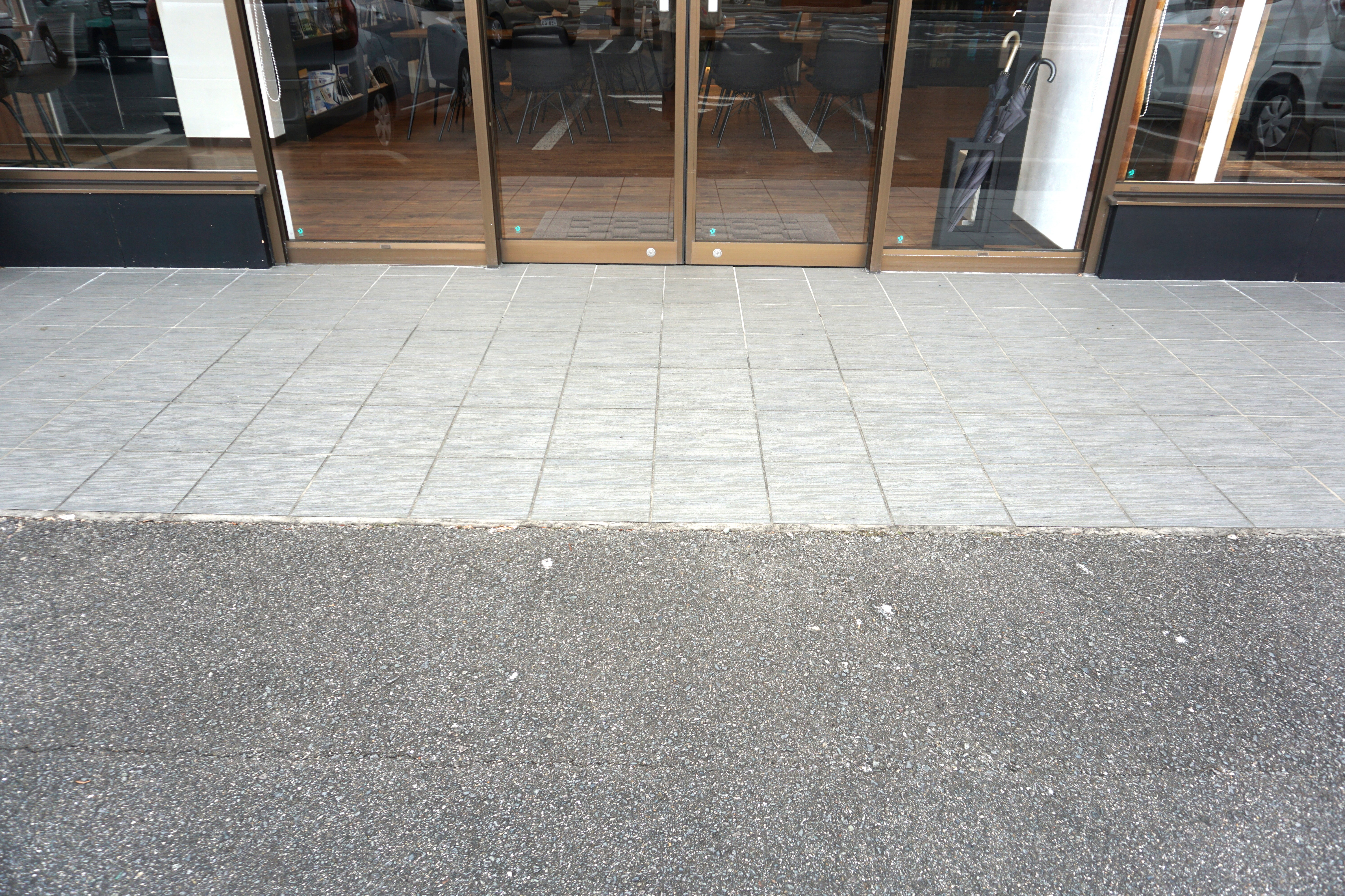 段差なくフラットです