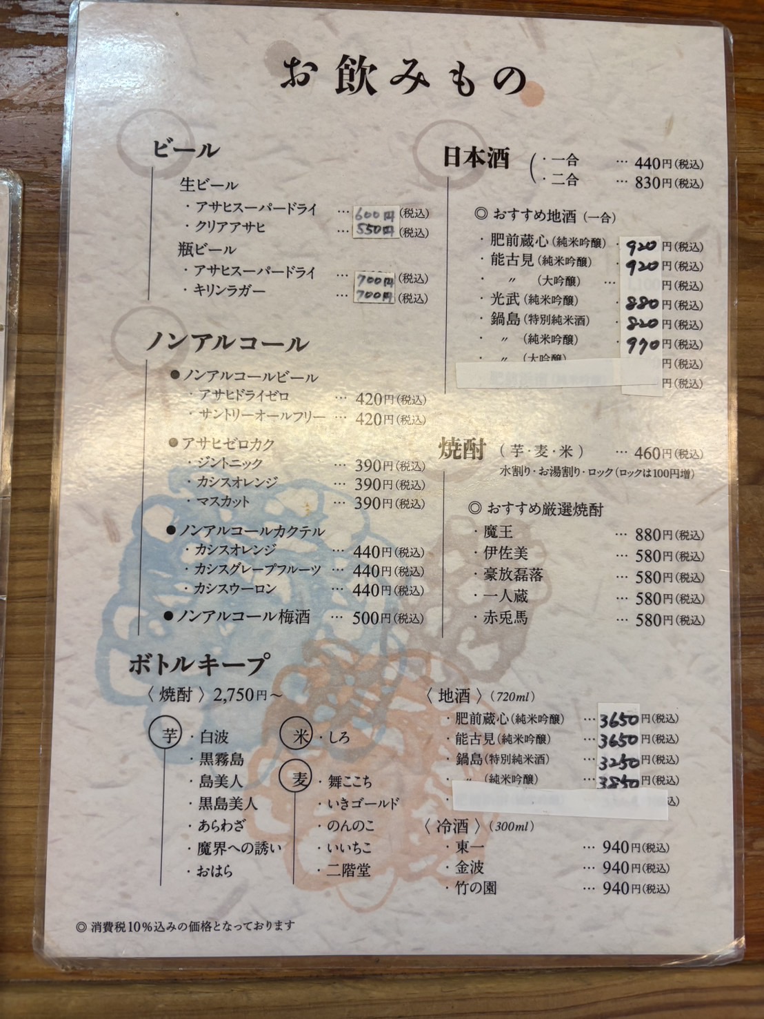 メニューが豊富です