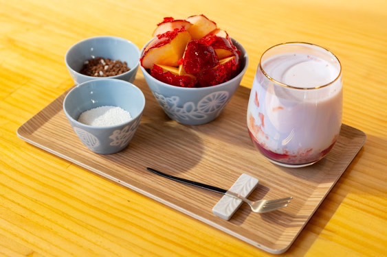 イートインのりんご飴