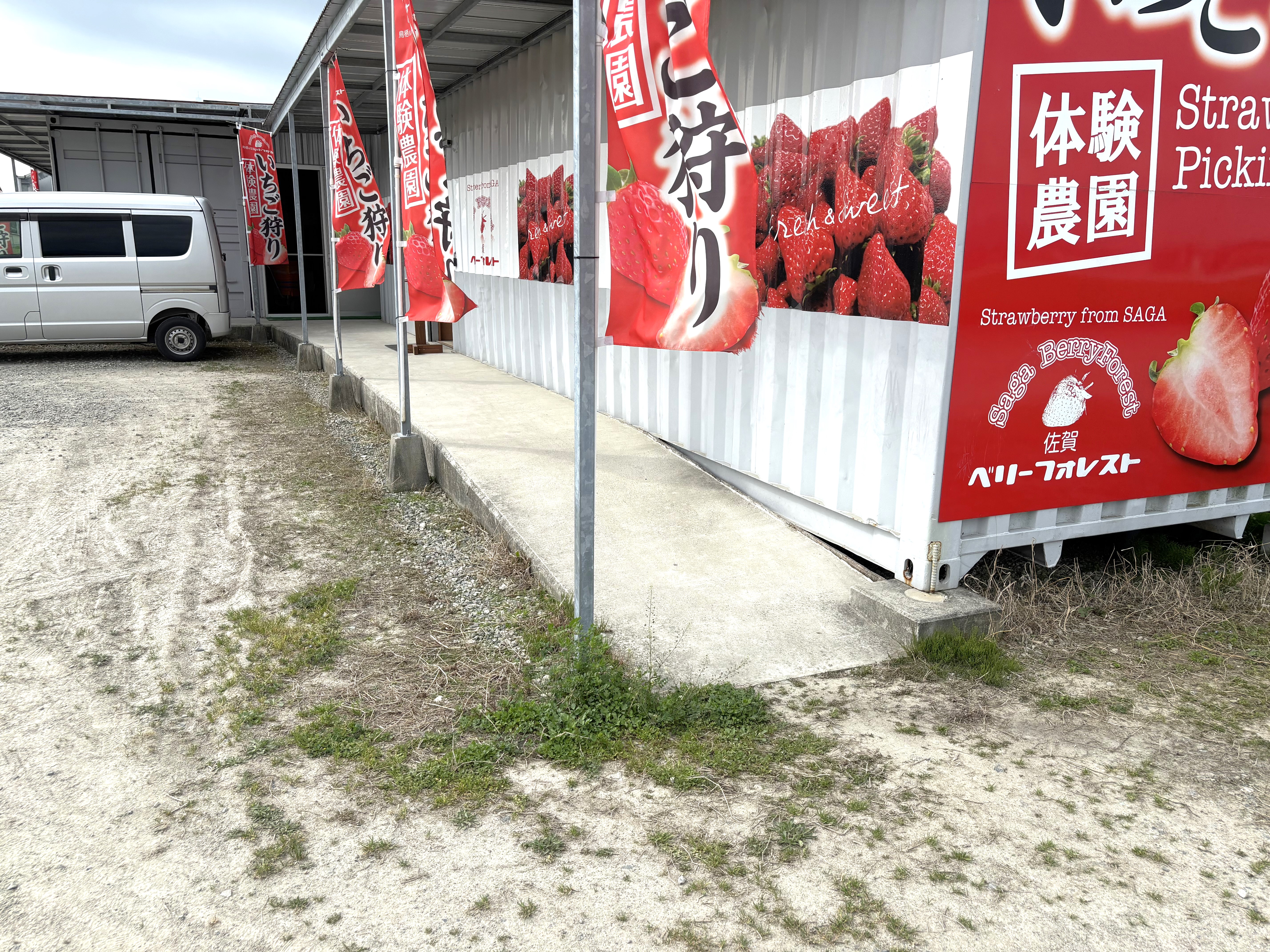 トイレ側から段差なく受付やハウスまで行くことができます