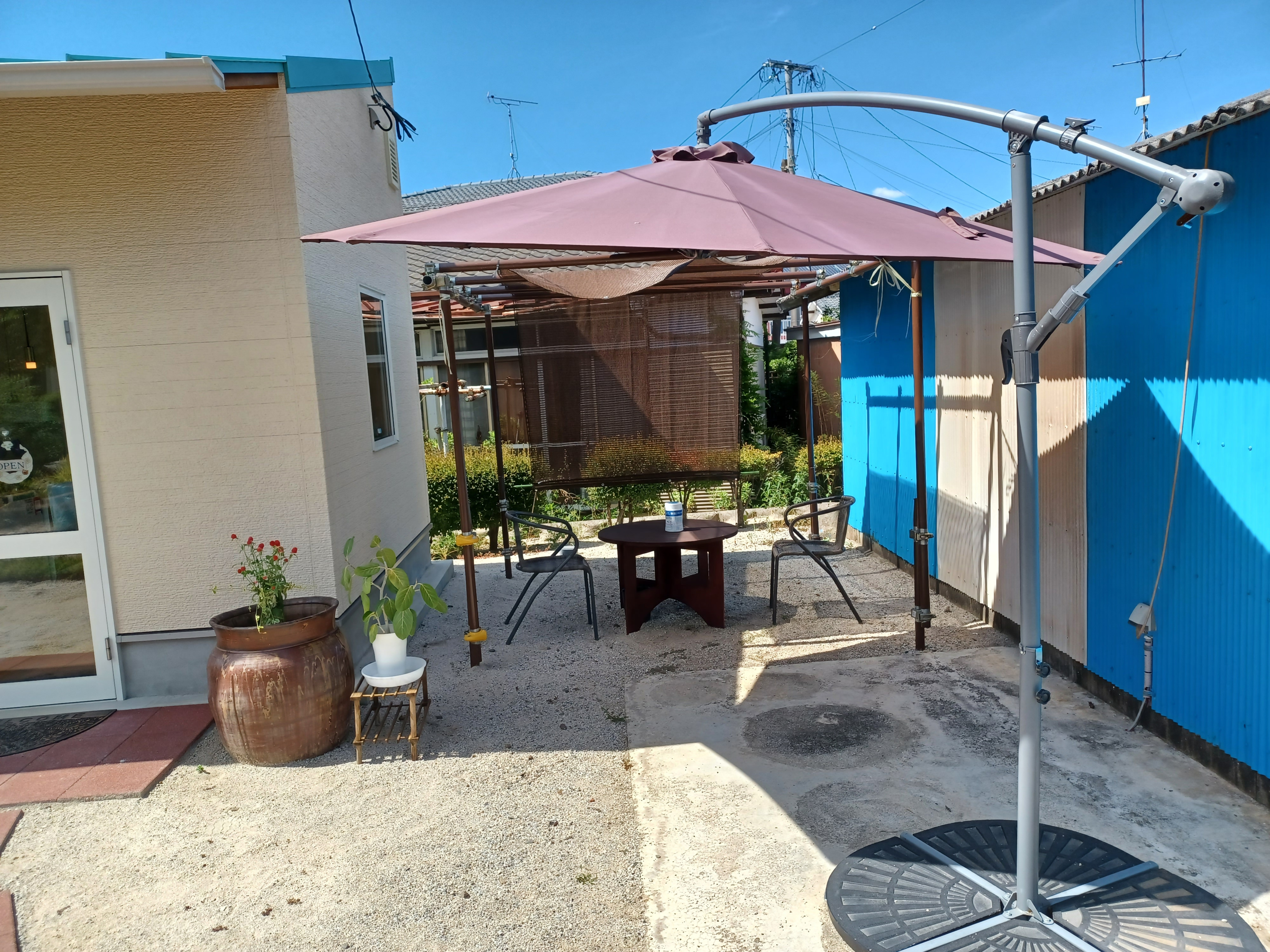 店舗右手側にはウェルカムスペースがあります