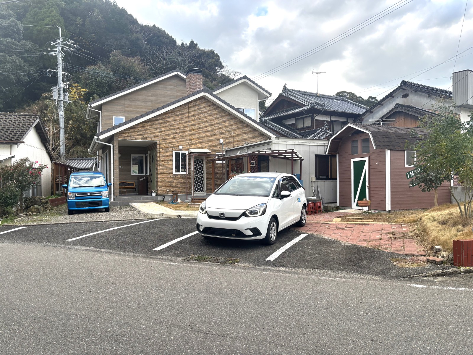 4台駐車できます